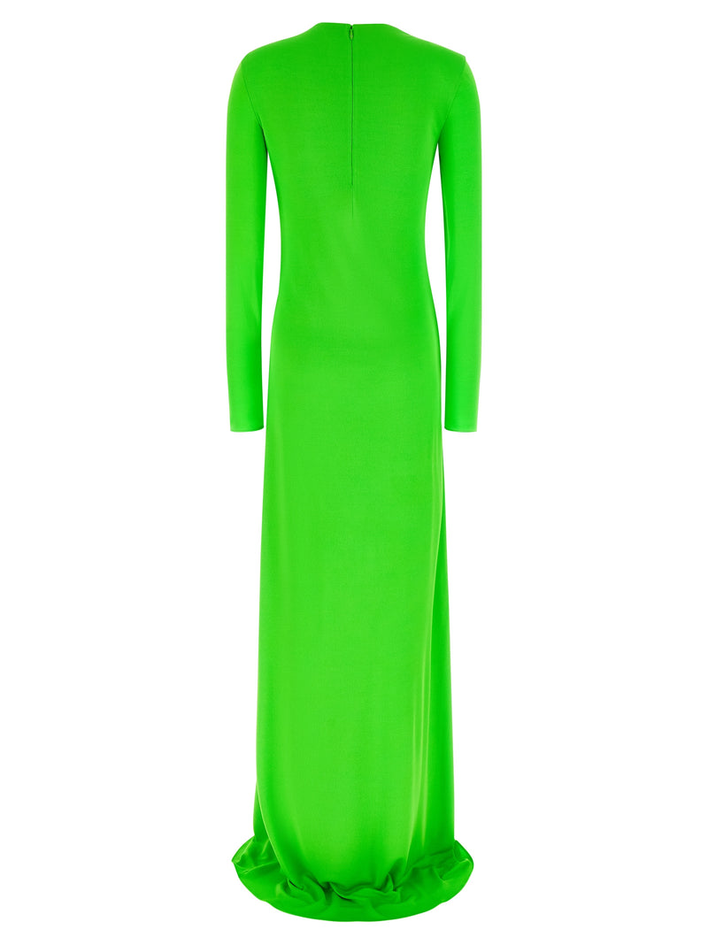 Tom Ford Tom Ford Long Sleeve Slash Front Evening Dress