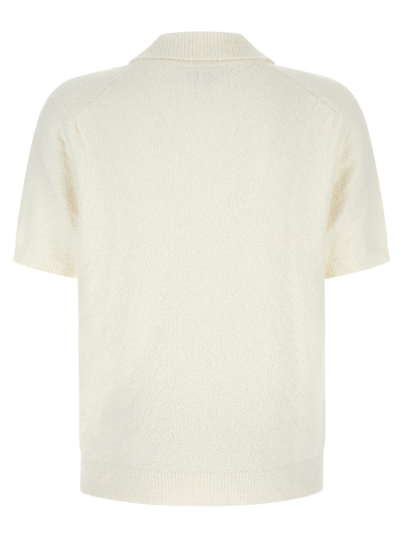 Lacoste Bouclé Knitted Polo Shirt | Urbalenti™ NYC