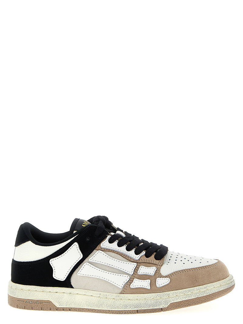 Amiri Amiri Distressed Skel Top Low Sneakers