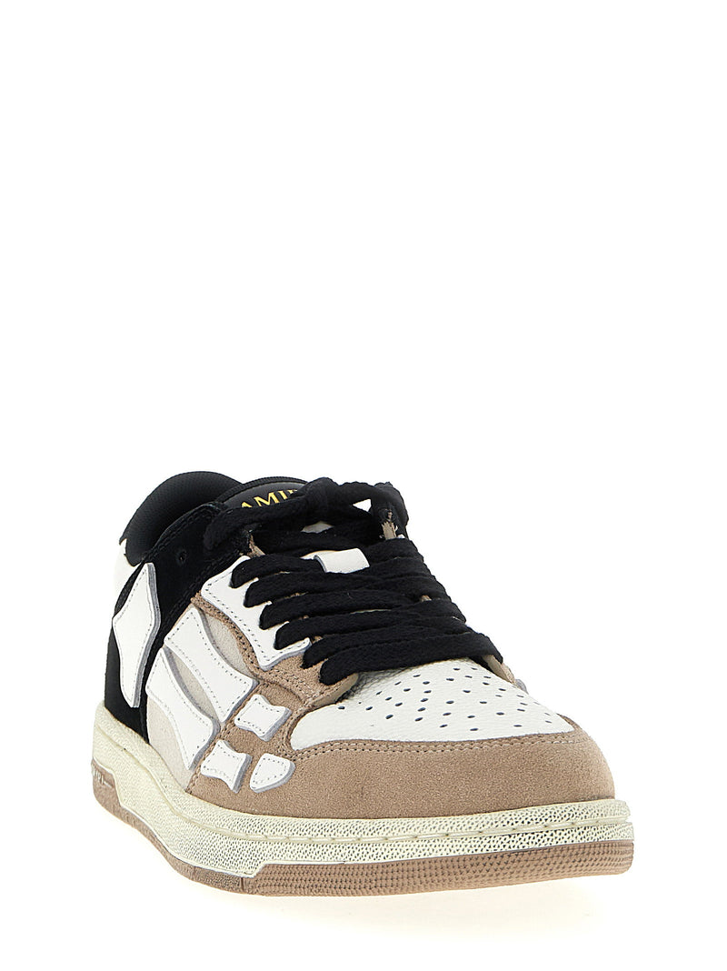 Amiri Amiri Distressed Skel Top Low Sneakers