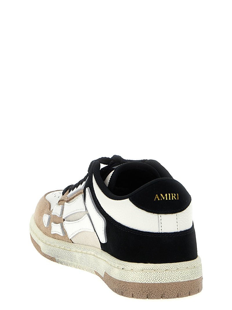 Amiri Amiri Distressed Skel Top Low Sneakers