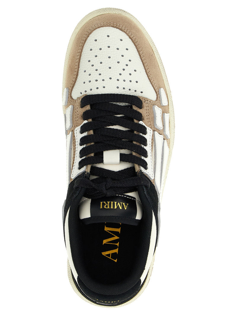 Amiri Amiri Distressed Skel Top Low Sneakers