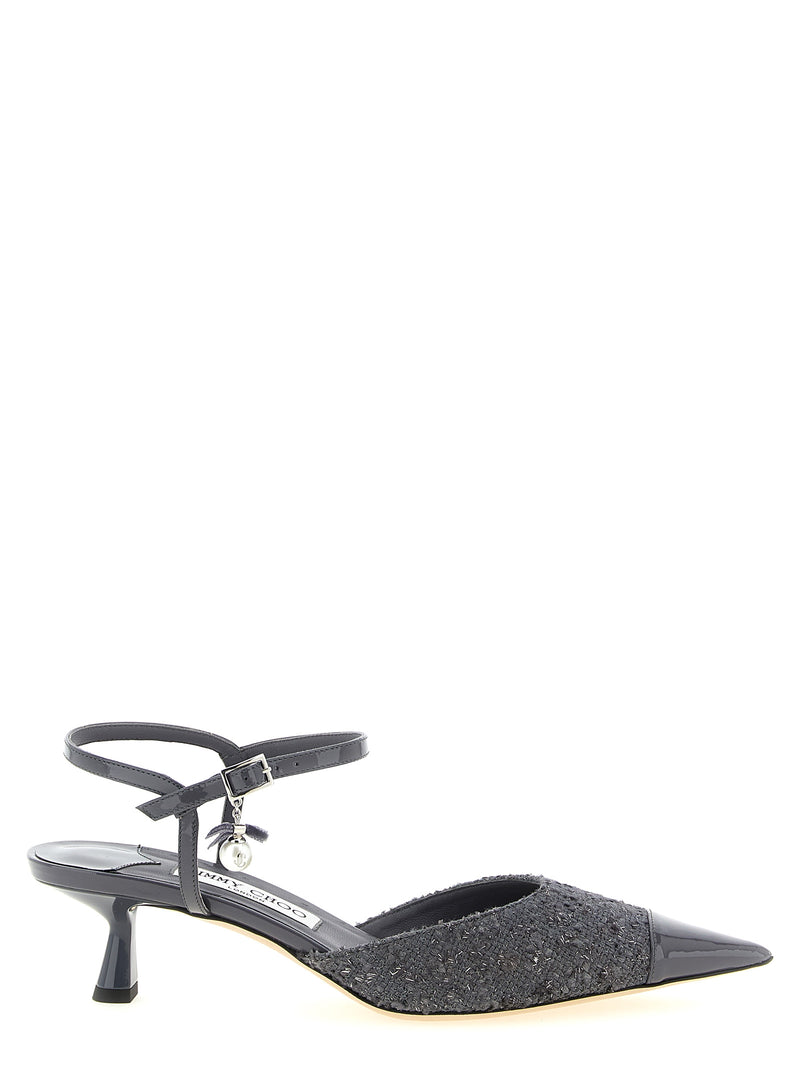 Jimmy Choo Aren Slingback - Patent Leather Pointed Toe - Style APHITE | URBALENTI™