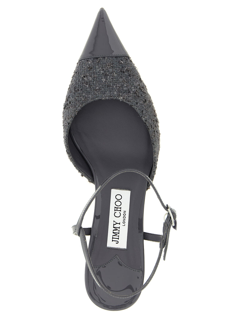 Jimmy Choo Aren Slingback - Patent Leather Pointed Toe - Style APHITE | URBALENTI™