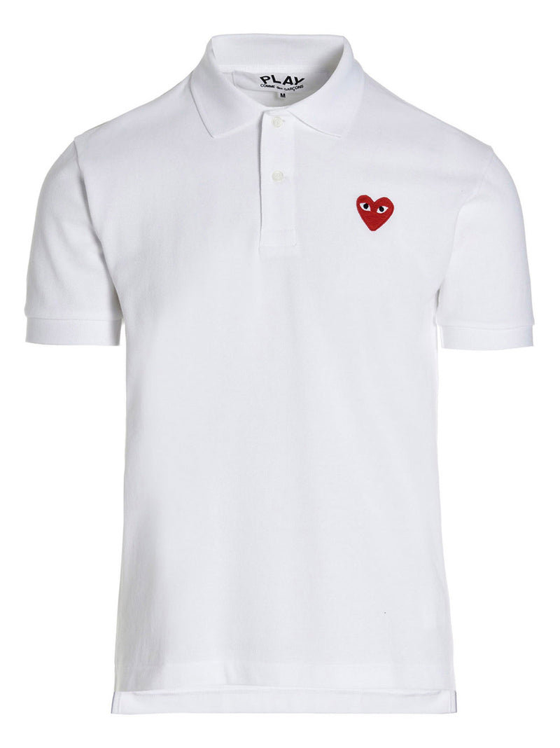 Comme Des Garçons Play Comme Des Garçons Play Logo Patch Polo Shirt