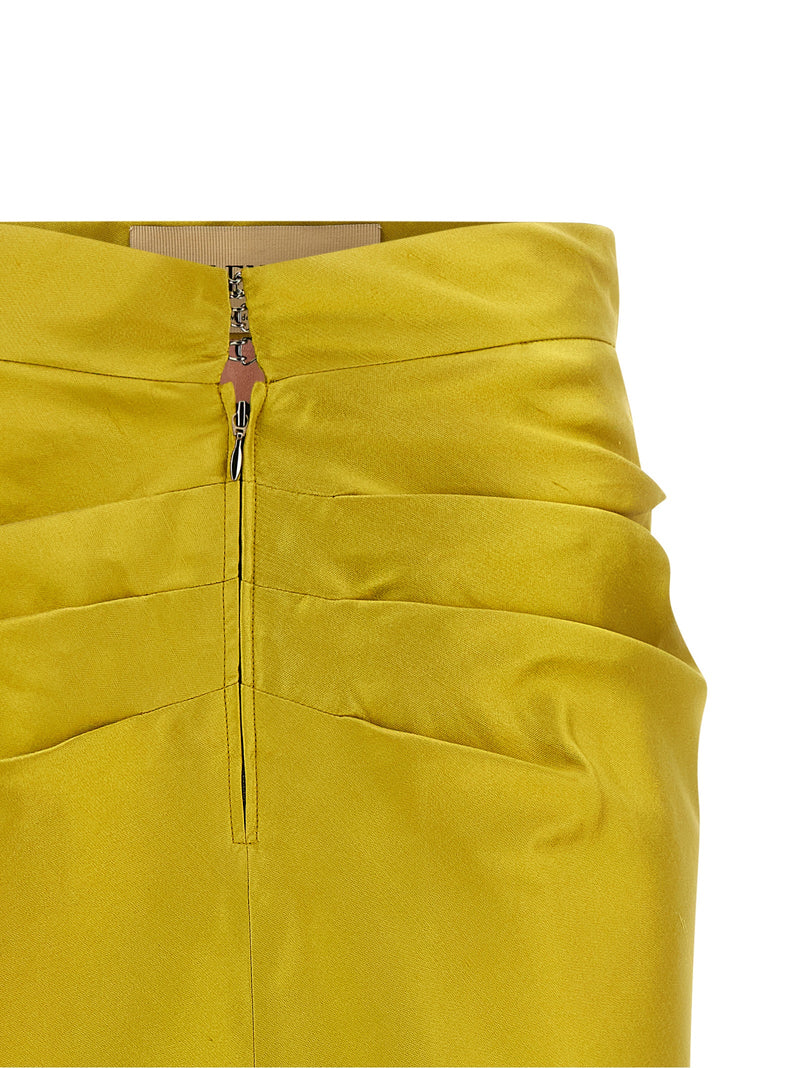 Valentino Garavani Shantung Silk Skirt | Urbalenti™ NYC