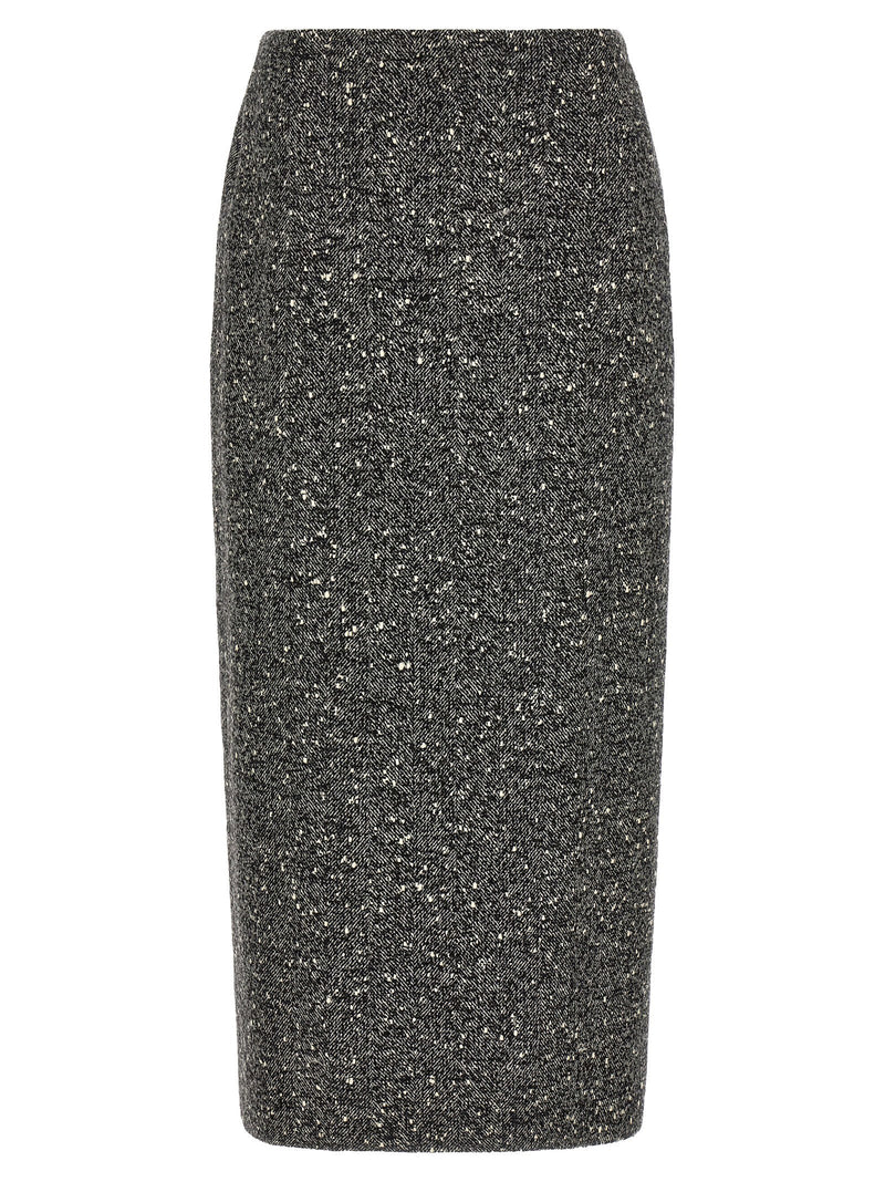 Valentino Garavani Chevron Bouclé Skirt