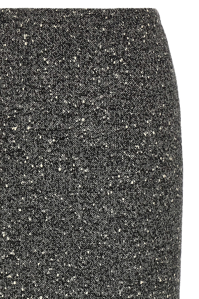 Valentino Garavani Chevron Bouclé Skirt
