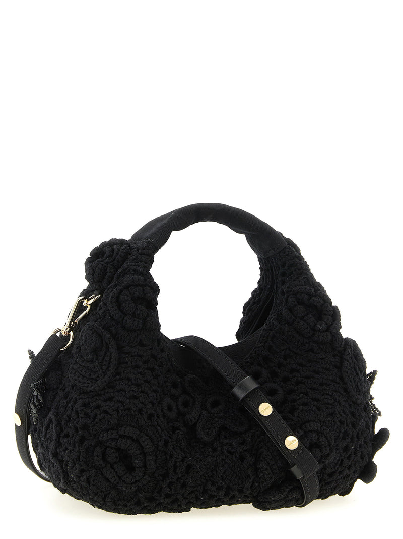 Ganni Ganni Mini Hobo Crochet Handbag