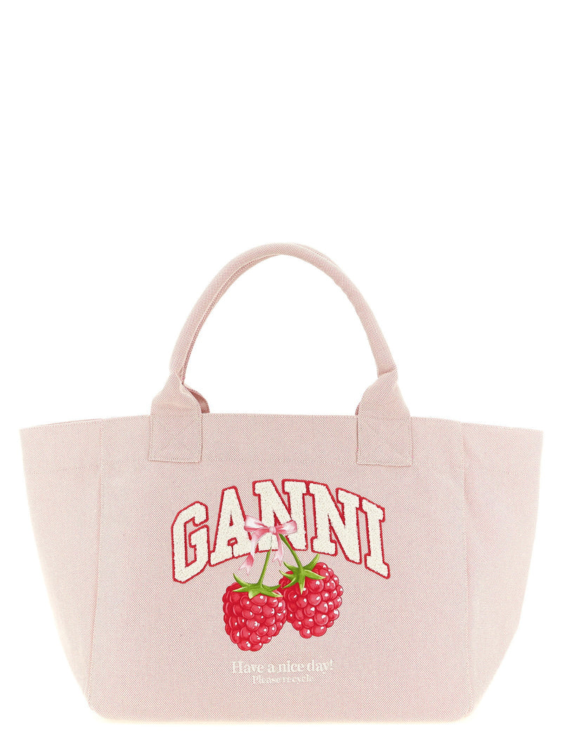 Ganni Ganni Medium Raspberry Shopping Bag