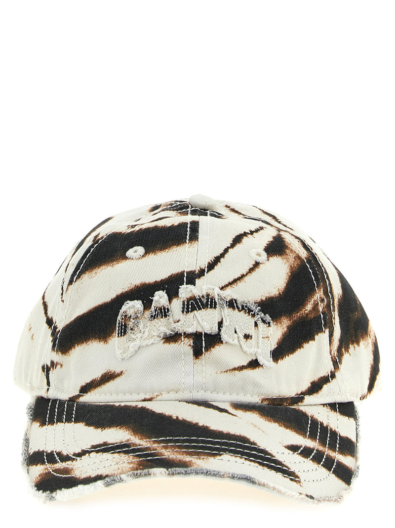 Ganni Ganni Animal Print Cap