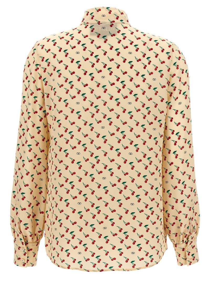 Valentino Garavani Cherryfic Shirt - Silk - Style B7U09M9CRF | Urbalenti... | Urbalenti™ NYC