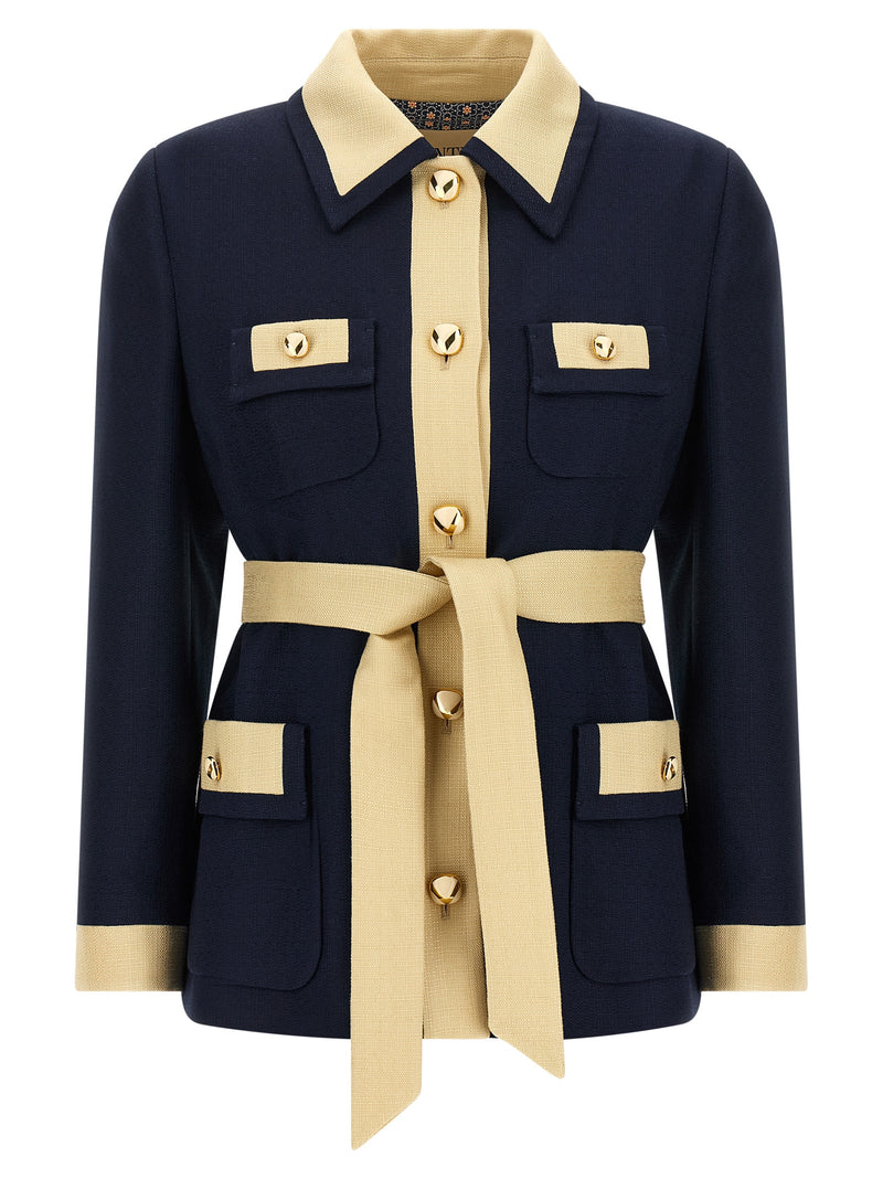 Valentino Garavani Belted Caban - Canvas - Style J7S098TDSV | Urbalenti... | Urbalenti™ NYC