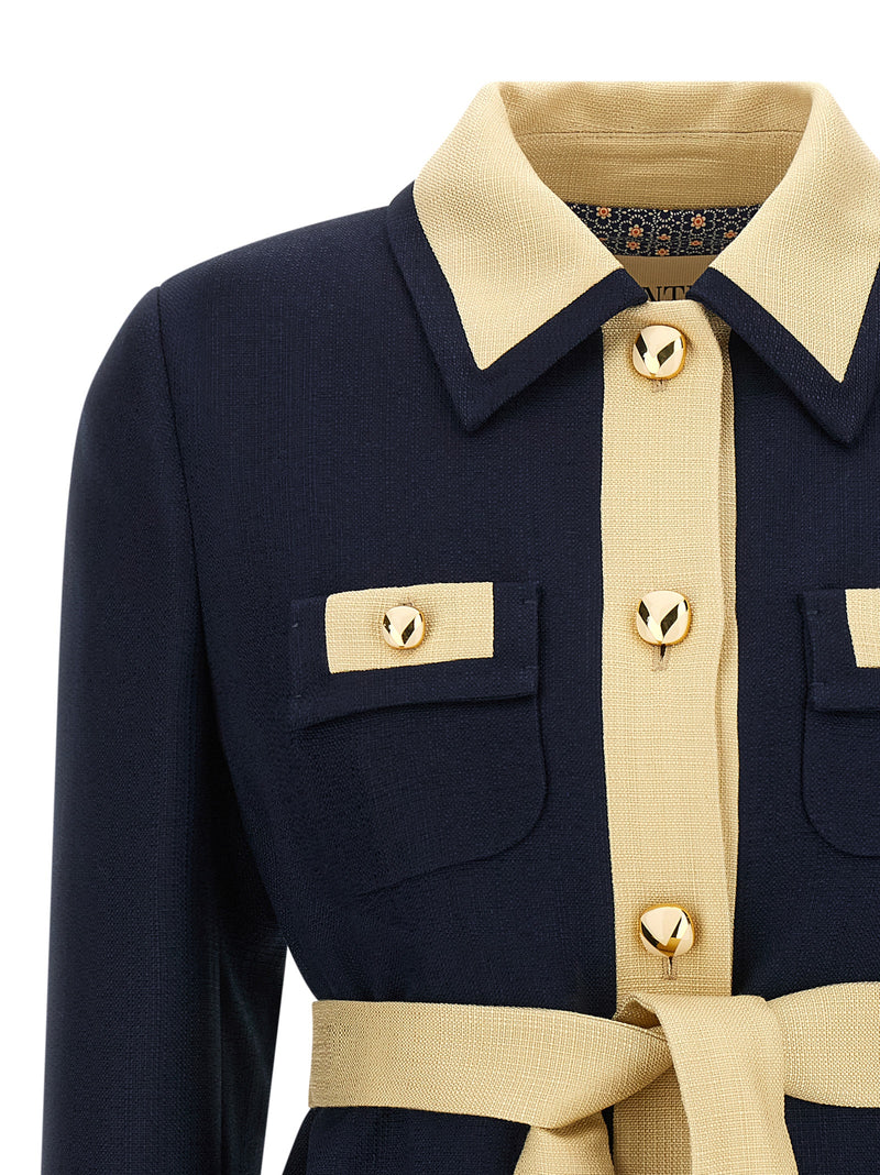 Valentino Garavani Belted Caban - Canvas - Style J7S098TDSV | Urbalenti... | Urbalenti™ NYC