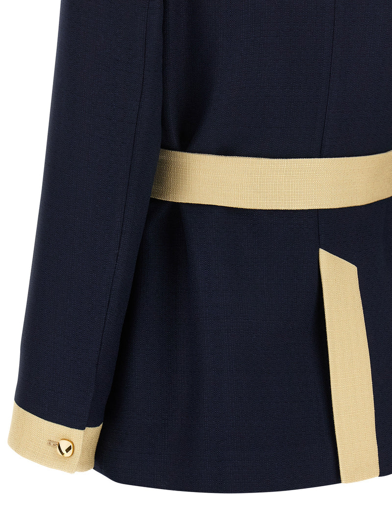 Valentino Garavani Belted Caban - Canvas - Style J7S098TDSV | Urbalenti... | Urbalenti™ NYC
