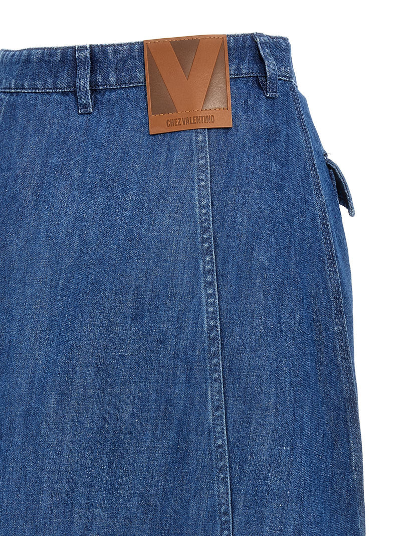 Valentino Garavani Denim Skirt | Urbalenti™ NYC