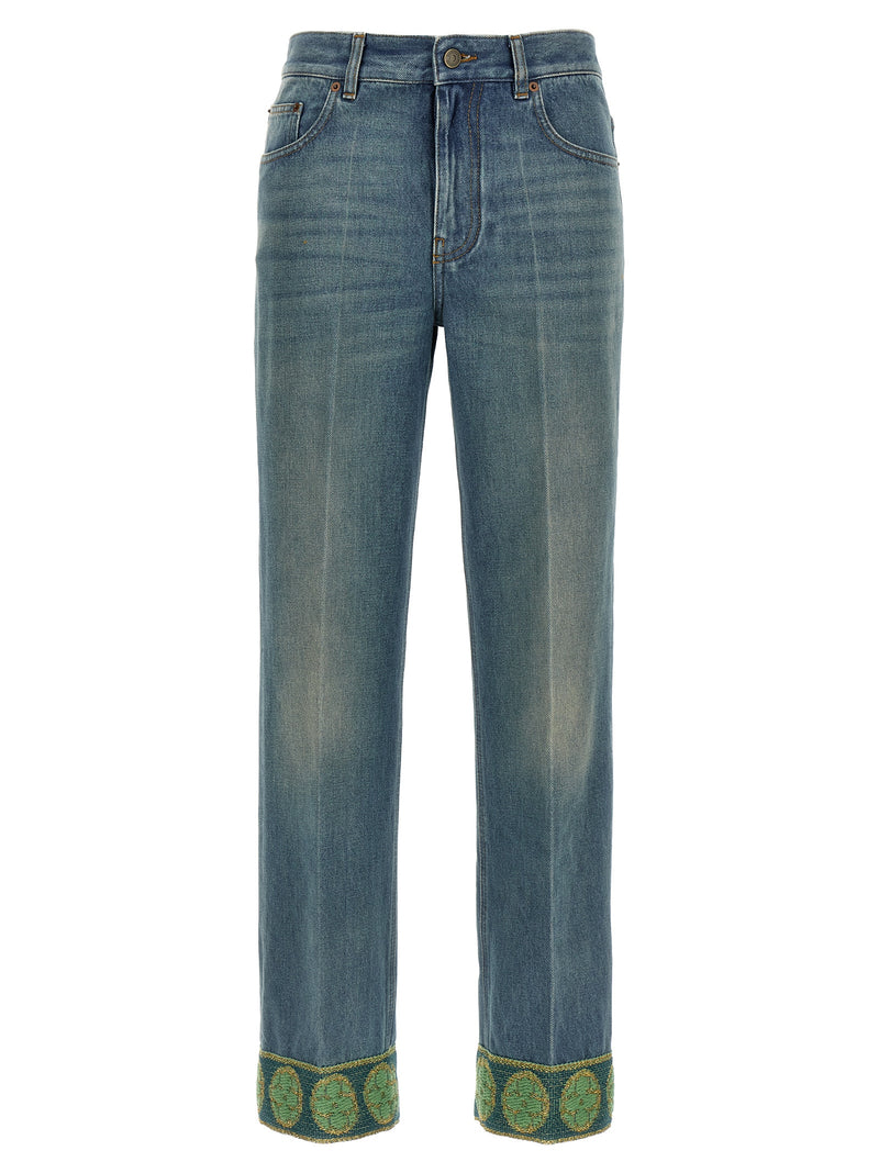 Valentino Garavani Jacquard Jeans | Urbalenti™ NYC