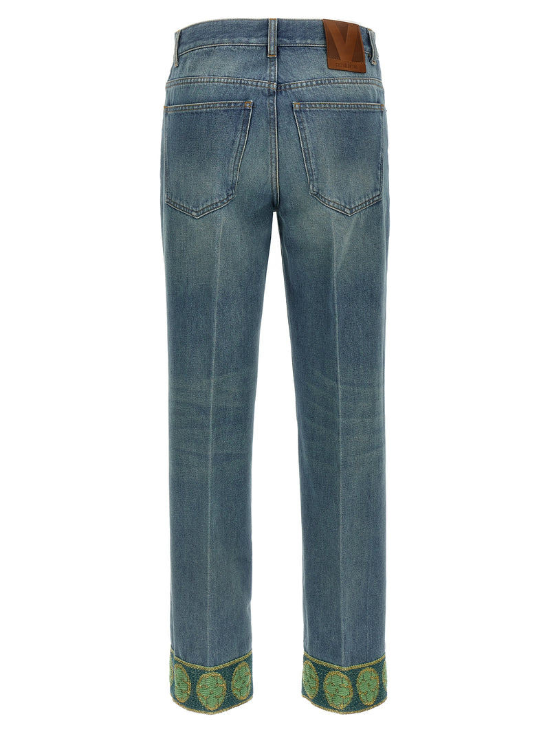 Valentino Garavani Jacquard Jeans | Urbalenti™ NYC