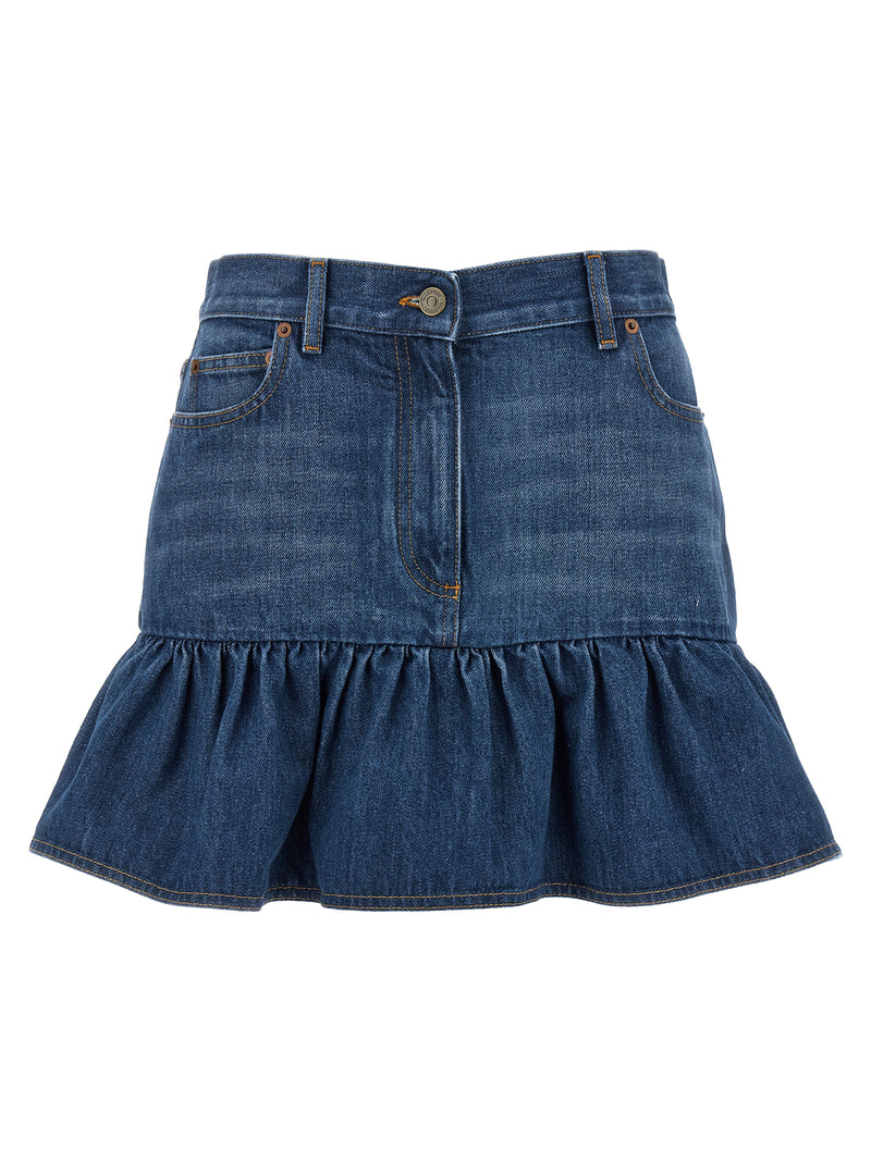 Valentino Garavani Denim Skirt | Urbalenti™ NYC