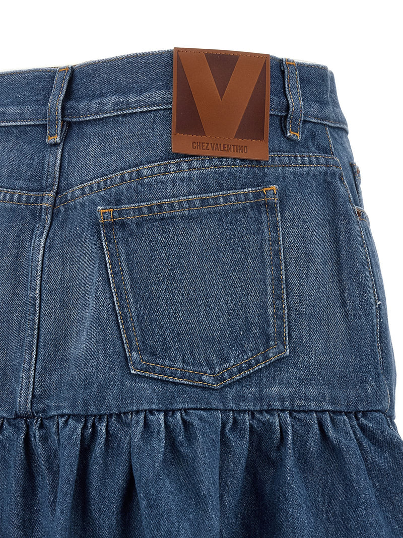 Valentino Garavani Denim Skirt | Urbalenti™ NYC