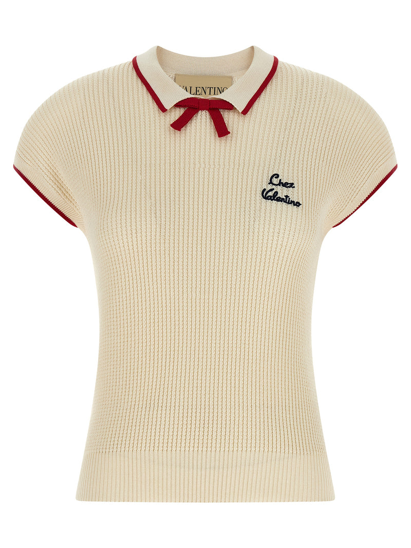 Valentino Garavani Chez Valentino Top - Cotton - Style C66T9JVBRS | Urba... | Urbalenti™ NYC