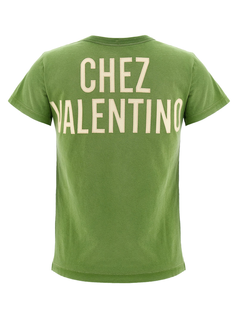 Valentino Garavani Chez Valentino T-Shirt - Cotton Front Print - Style 9... | Urbalenti™ NYC