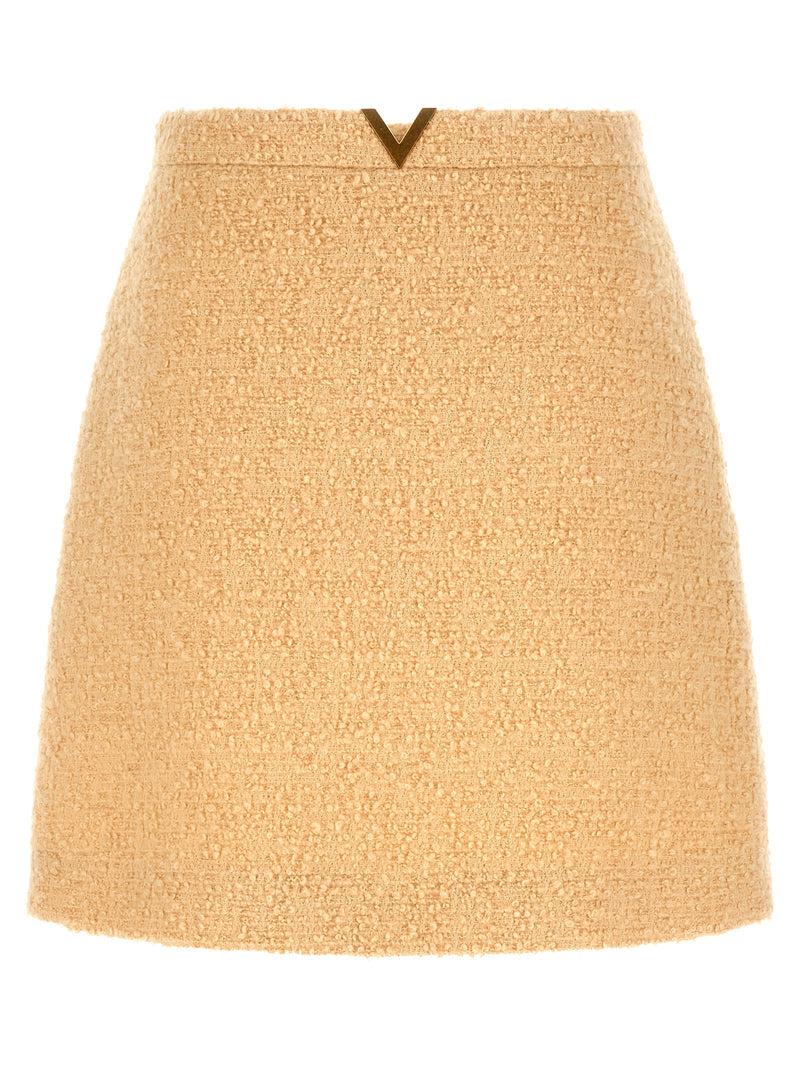 Valentino Garavani Valentino Garavani V Gold Skirt