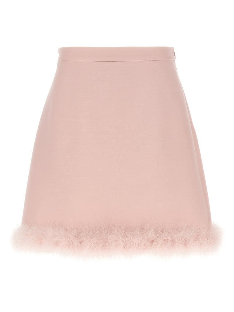 Valentino Garavani Feathers Skirt | Urbalenti™ NYC