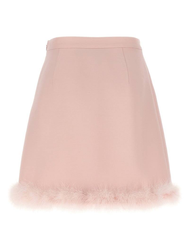 Valentino Garavani Feathers Skirt | Urbalenti™ NYC