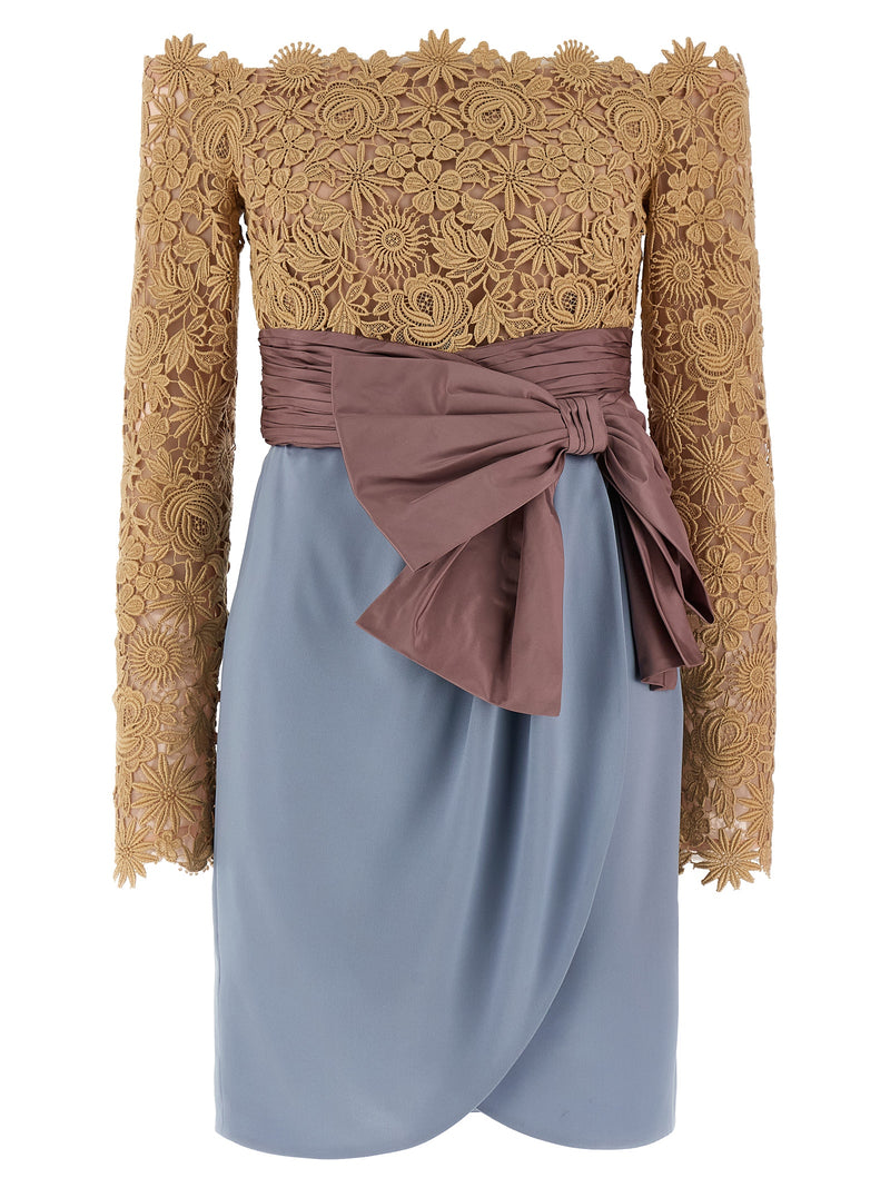 Valentino Garavani Valentino Garavani Valentinogaravani Fleur A Jours Flower Mix Dress