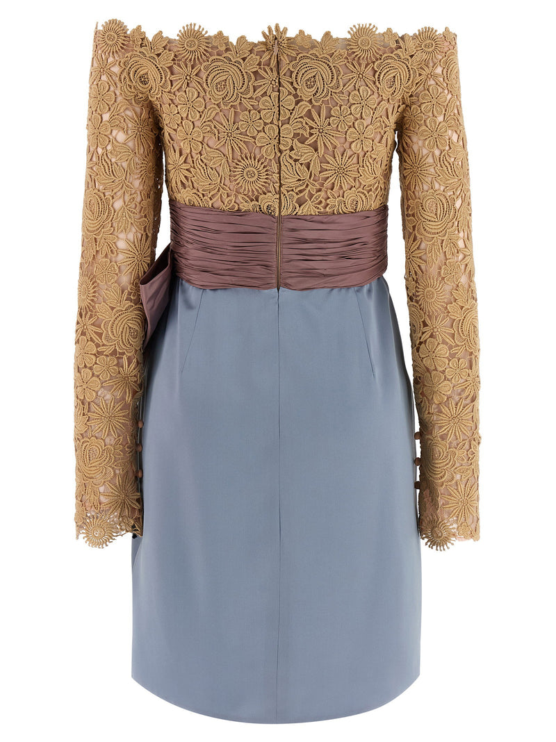Valentino Garavani Valentino Garavani Valentinogaravani Fleur A Jours Flower Mix Dress