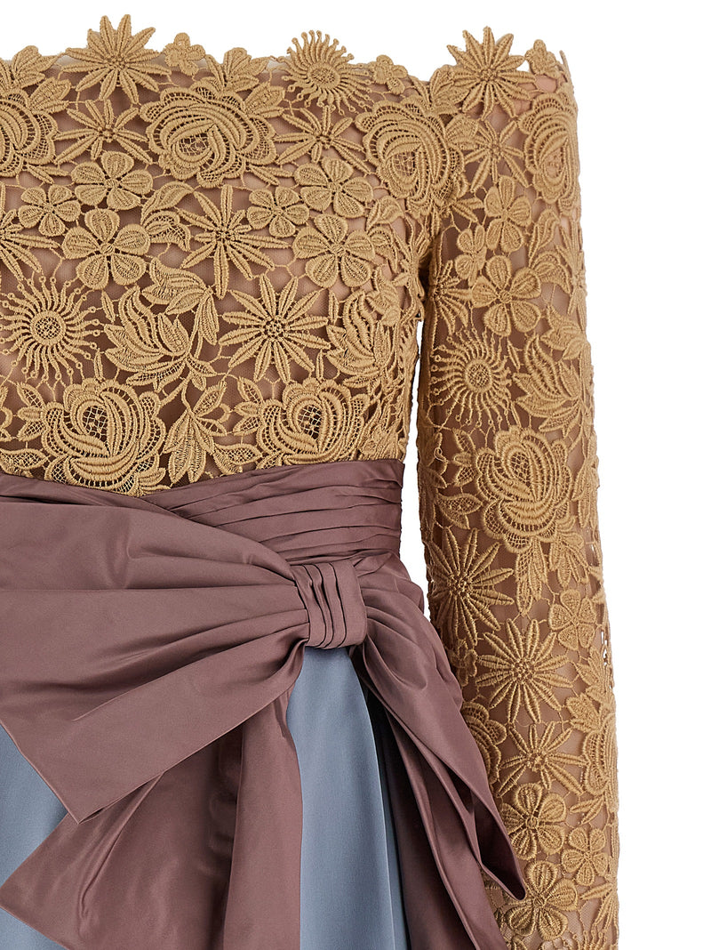 Valentino Garavani Valentino Garavani Valentinogaravani Fleur A Jours Flower Mix Dress