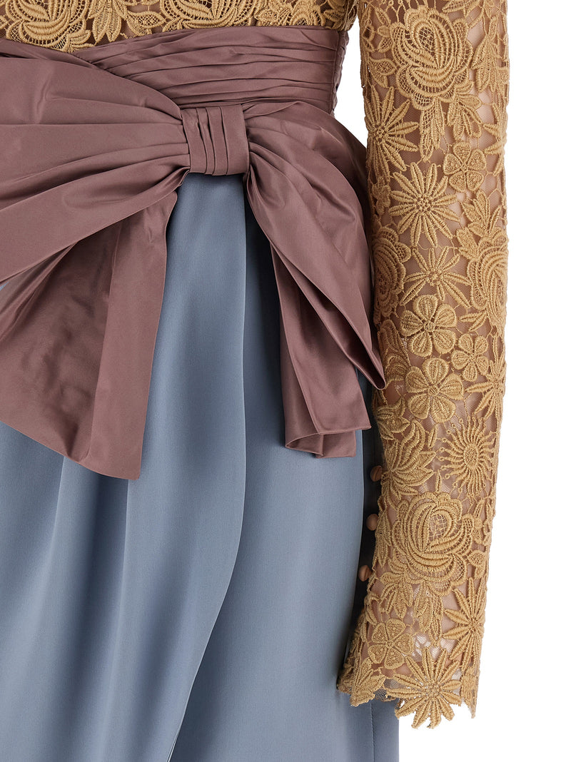 Valentino Garavani Valentino Garavani Valentinogaravani Fleur A Jours Flower Mix Dress