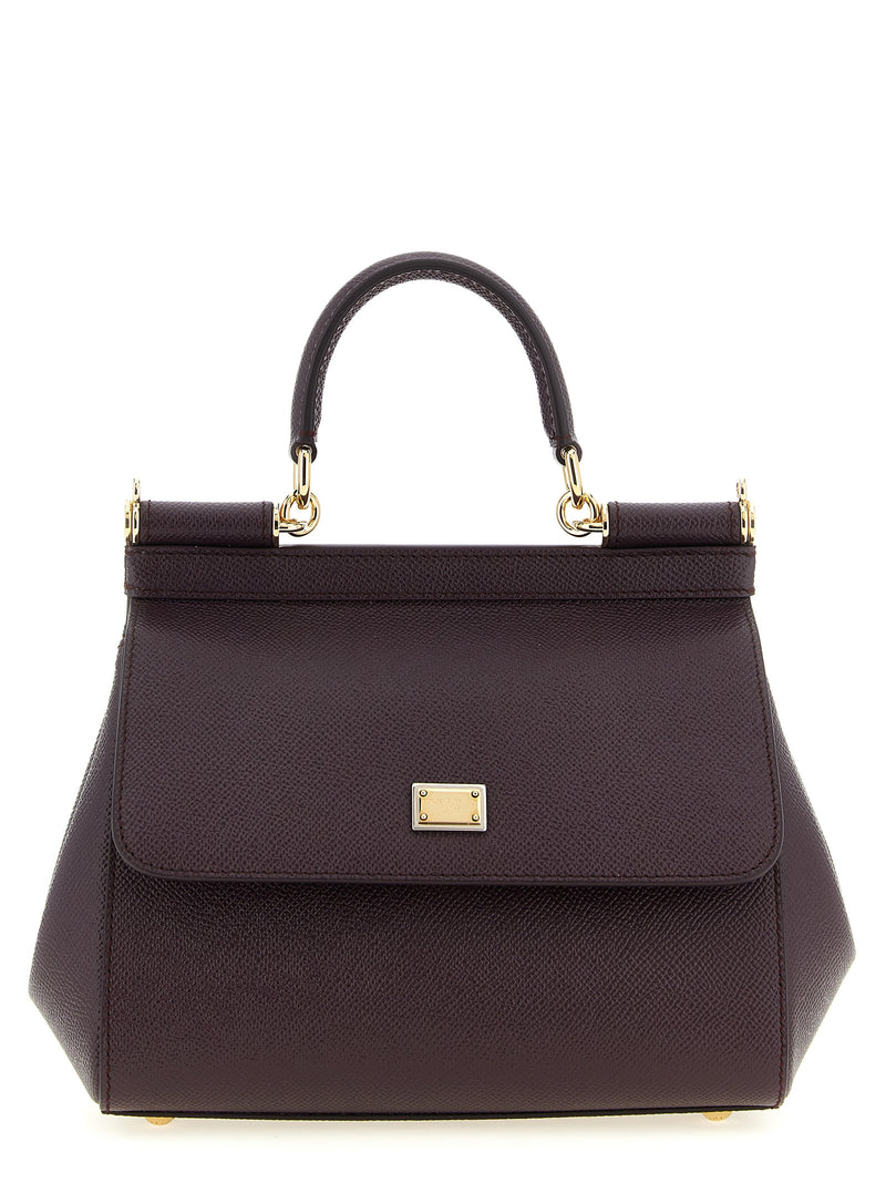 Dolce & Gabbana Sicily Medium Handbag - Leather Printed - Style 18M073 |... | Urbalenti™ NYC