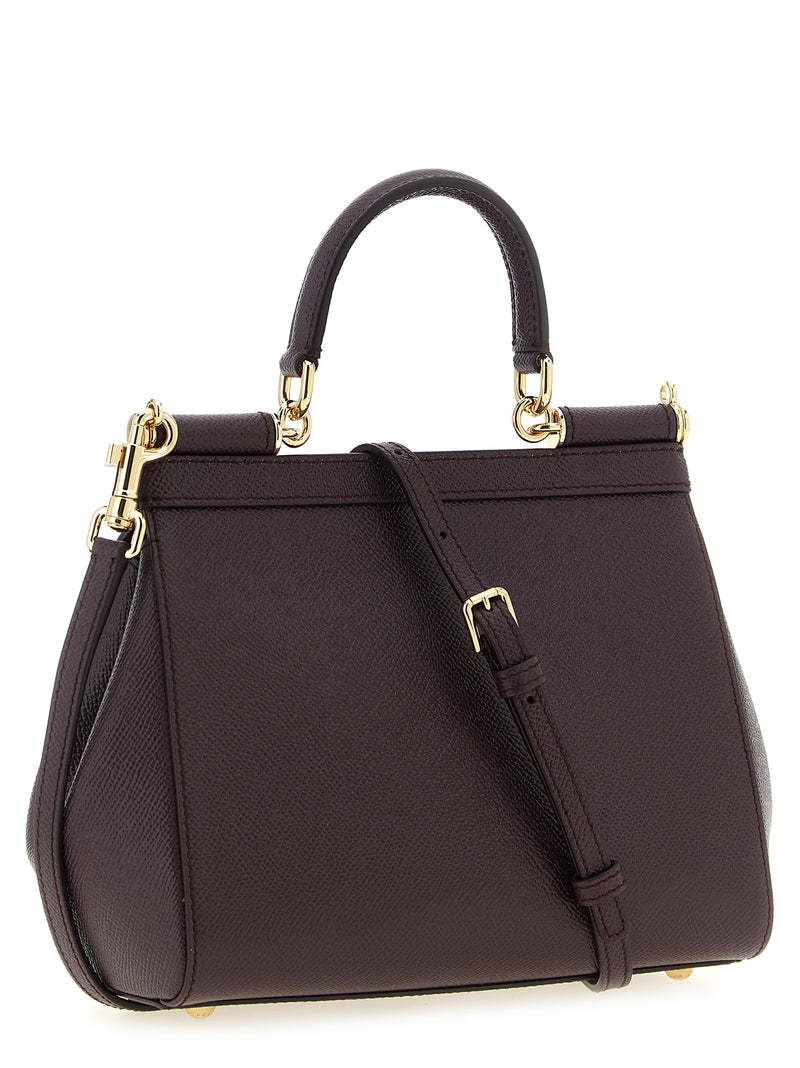 Dolce & Gabbana Sicily Medium Handbag - Leather Printed - Style 18M073 |... | Urbalenti™ NYC