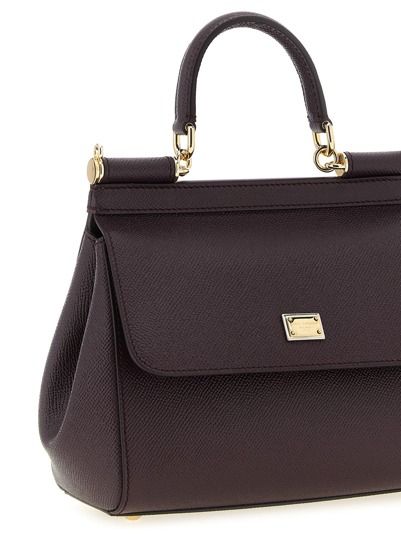 Dolce & Gabbana Sicily Medium Handbag - Leather Printed - Style 18M073 |... | Urbalenti™ NYC