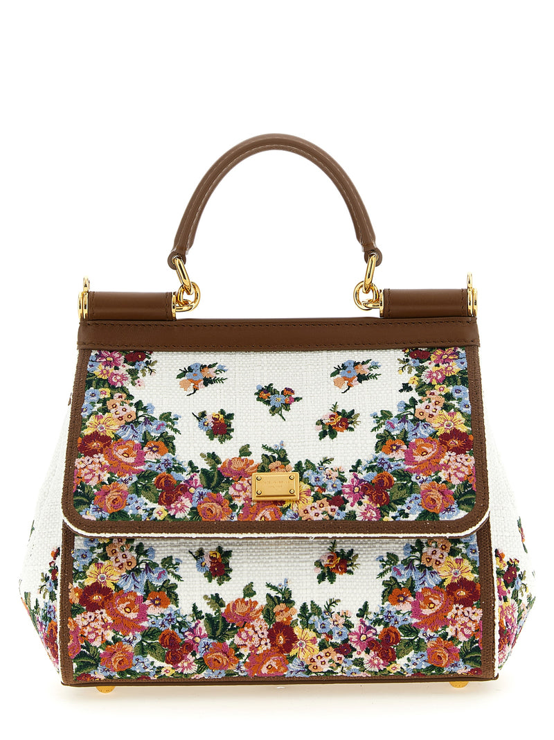 Dolce & Gabbana Sicily Medium Handbag - Leather Embroidered | Urbalenti™... | Urbalenti™ NYC