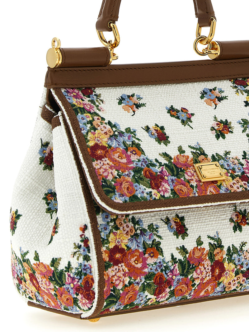 Dolce & Gabbana Sicily Medium Handbag - Leather Embroidered | Urbalenti™... | Urbalenti™ NYC