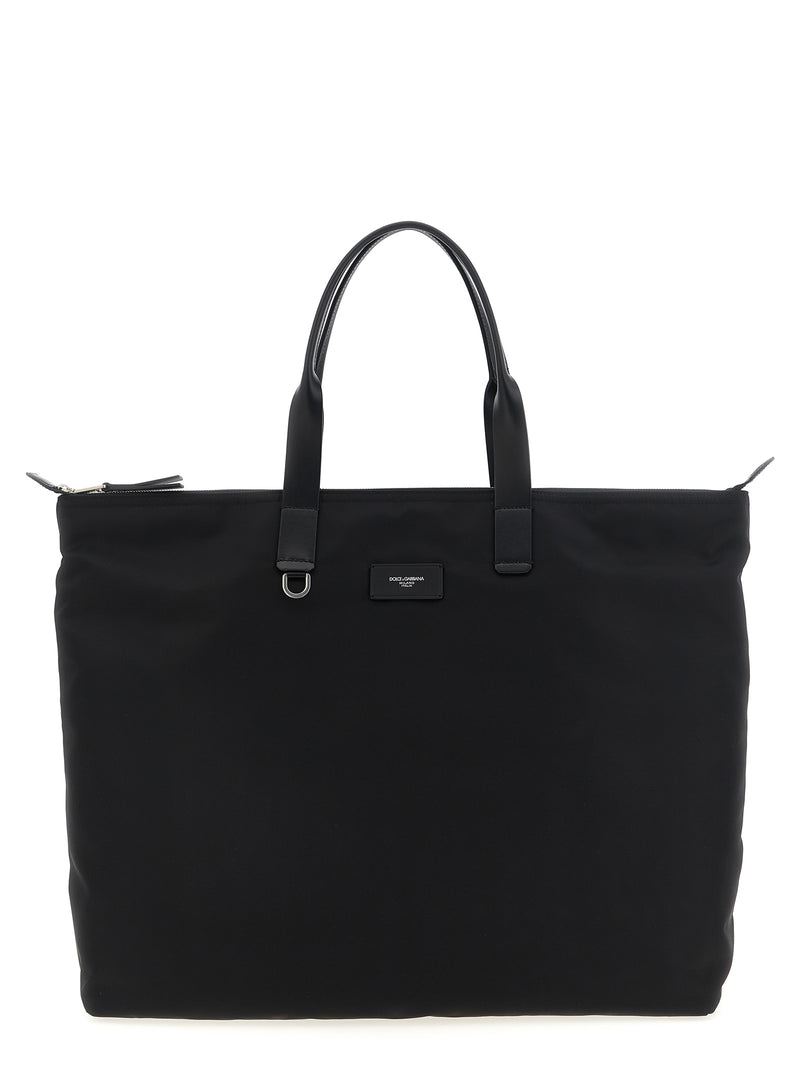 Dolce & Gabbana Big Logo Patch Shopping Bag | Urbalenti™ NYC
