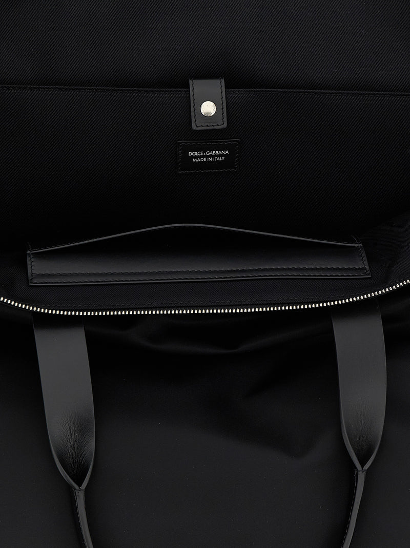 Dolce & Gabbana Big Logo Patch Shopping Bag | Urbalenti™ NYC
