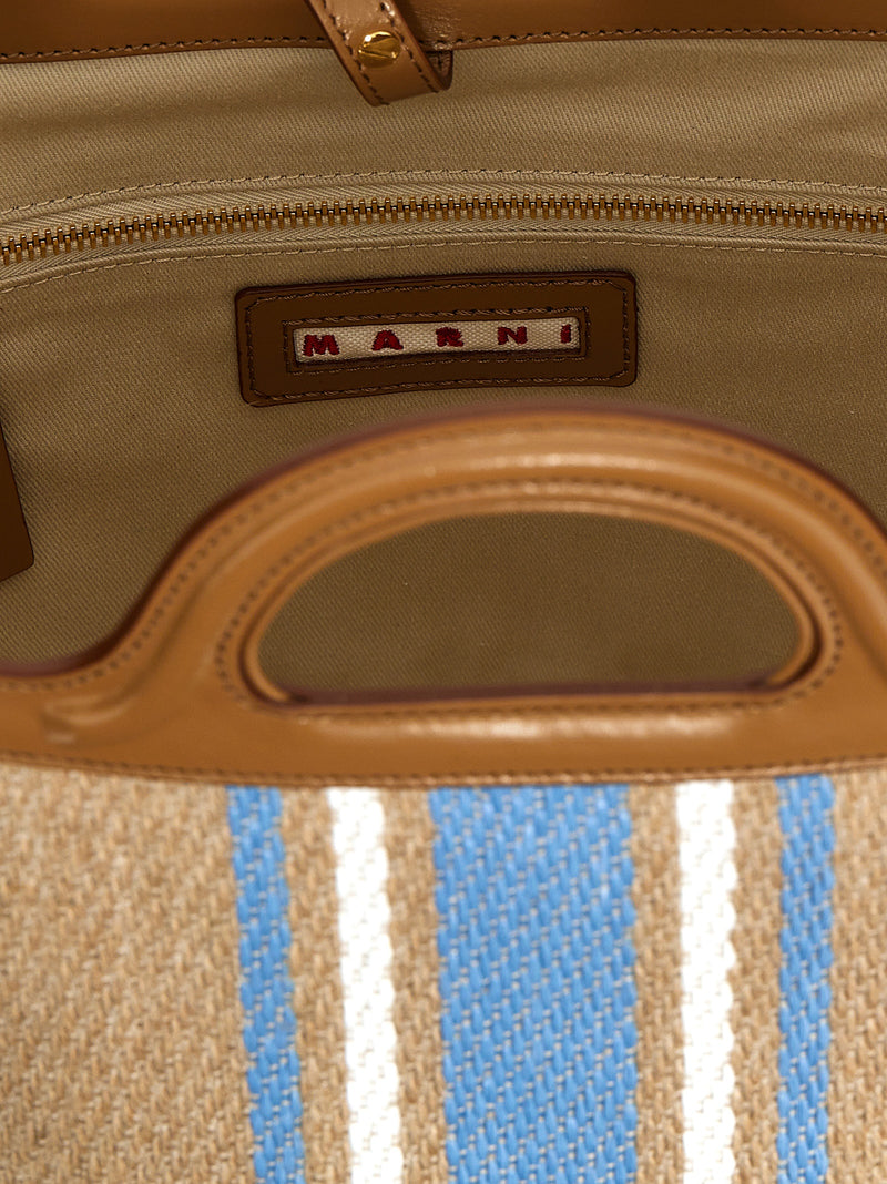 Marni Tropicalia Small Handbag - Leather Striped | URBALENTI™ NYC