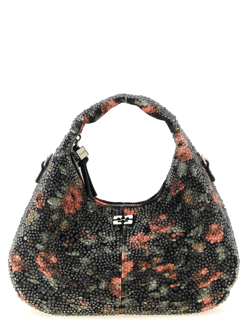Ganni Ganni Mini Hobo Flowers Handbag