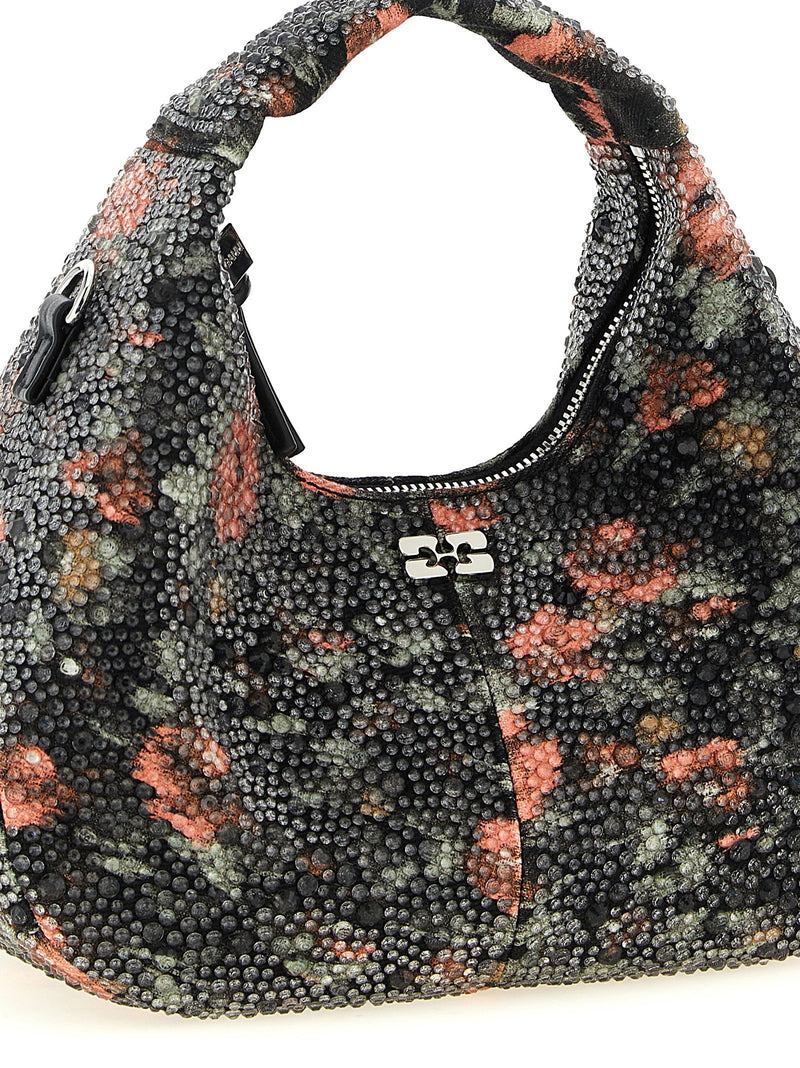 Ganni Ganni Mini Hobo Flowers Handbag