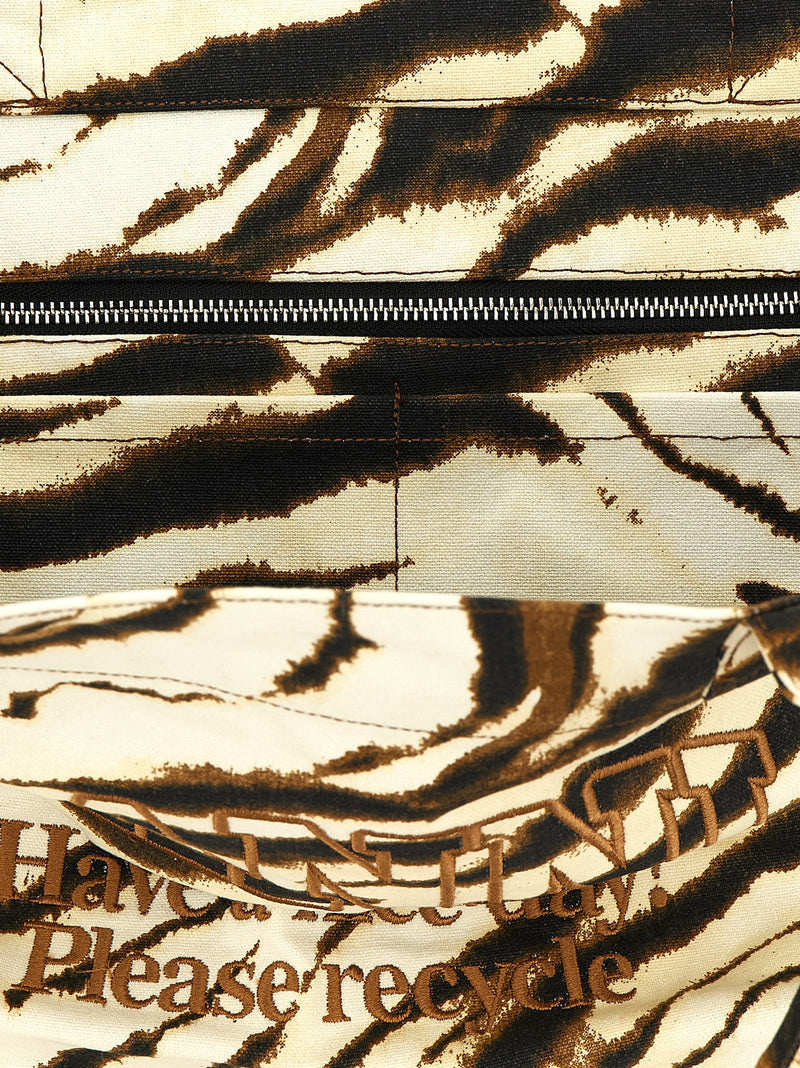 Ganni Ganni Xxl Zebra Shopping Bag