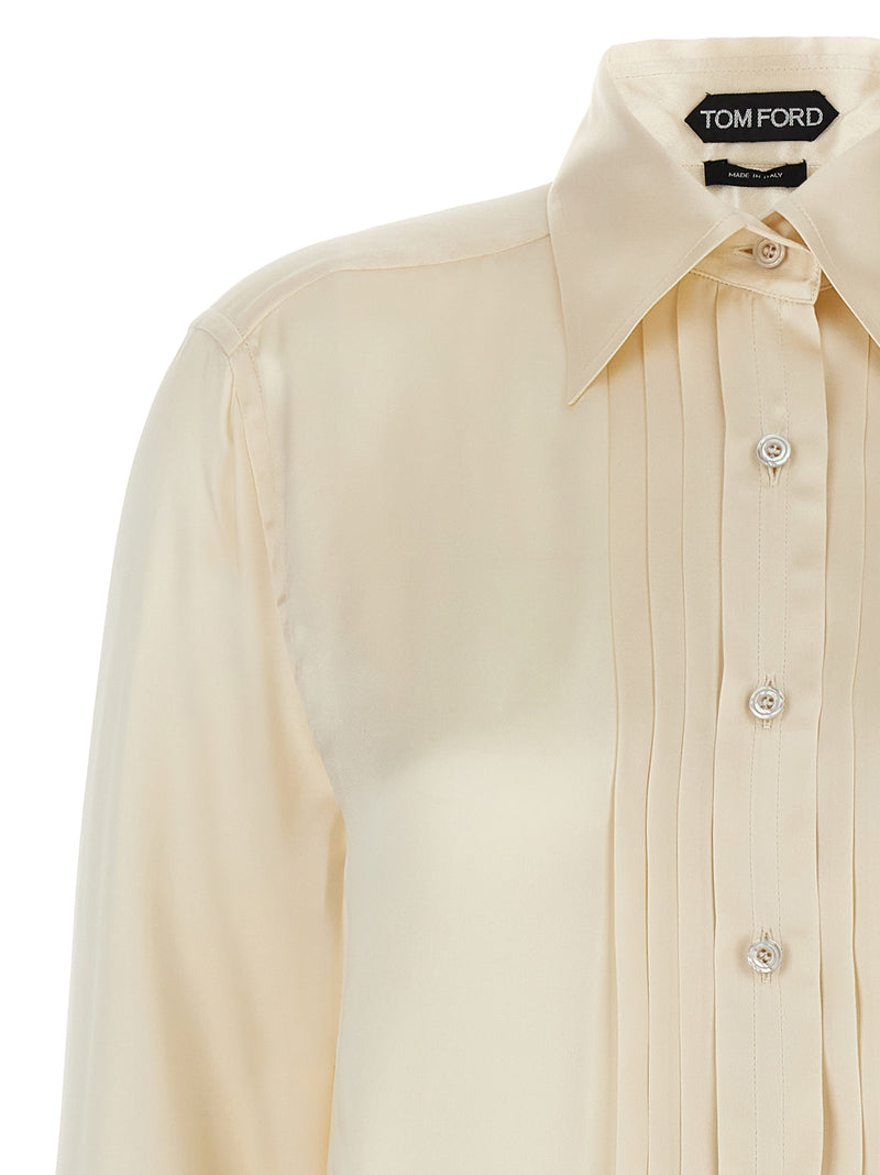 Tom Ford Tom Ford Pleated Plastron Shirt