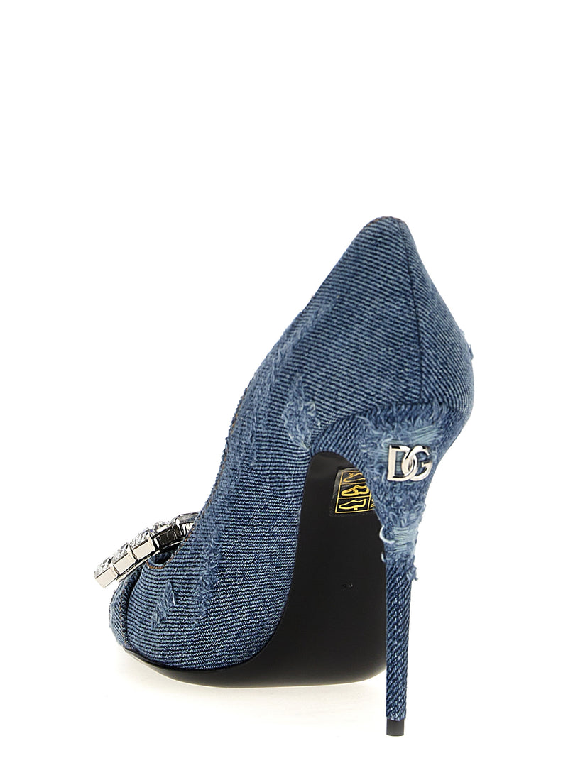Dolce & Gabbana Lollo Pumps - Leather Buckle | Urbalenti™ NYC