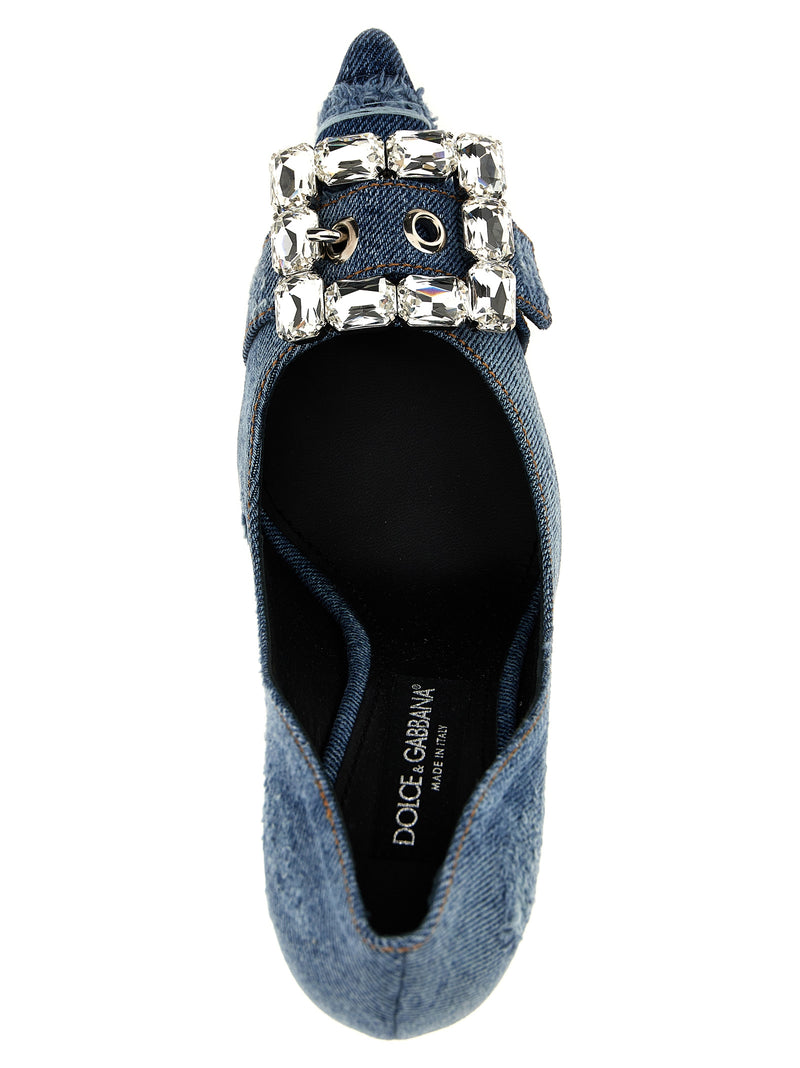Dolce & Gabbana Lollo Pumps - Leather Buckle | Urbalenti™ NYC