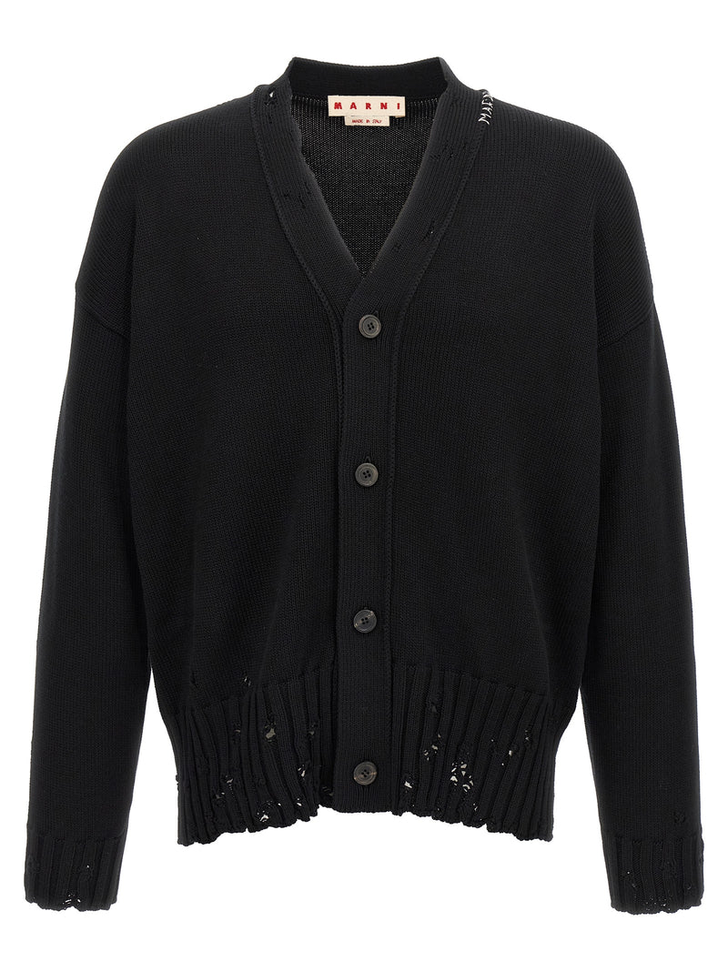 Marni Logo Embroidery Cardigan | Urbalenti™ NYC