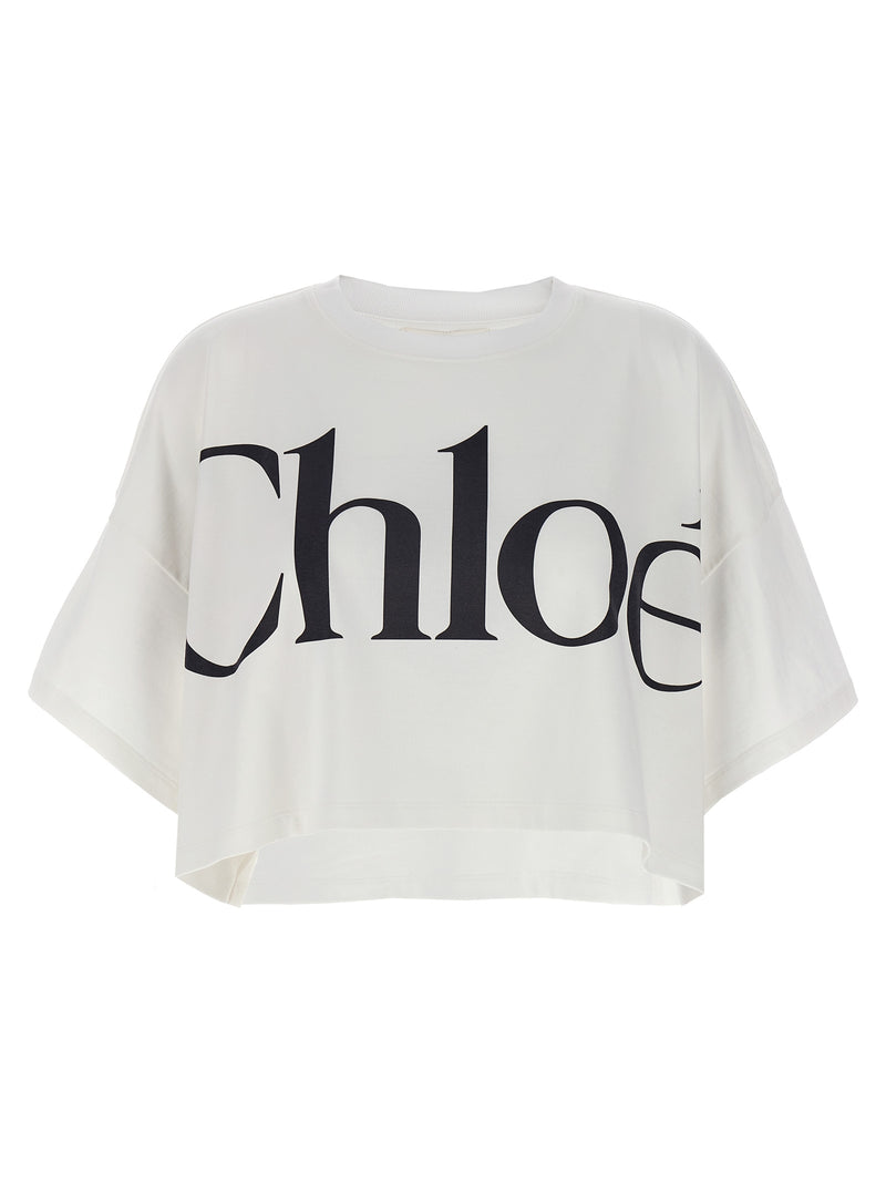 Chloé Chloé Logo Crop T-shirt