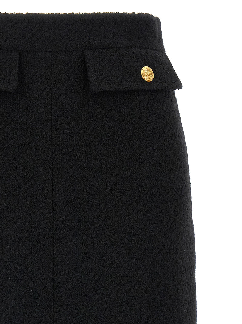 Chloé Chloé Bouclé Wool Skirt